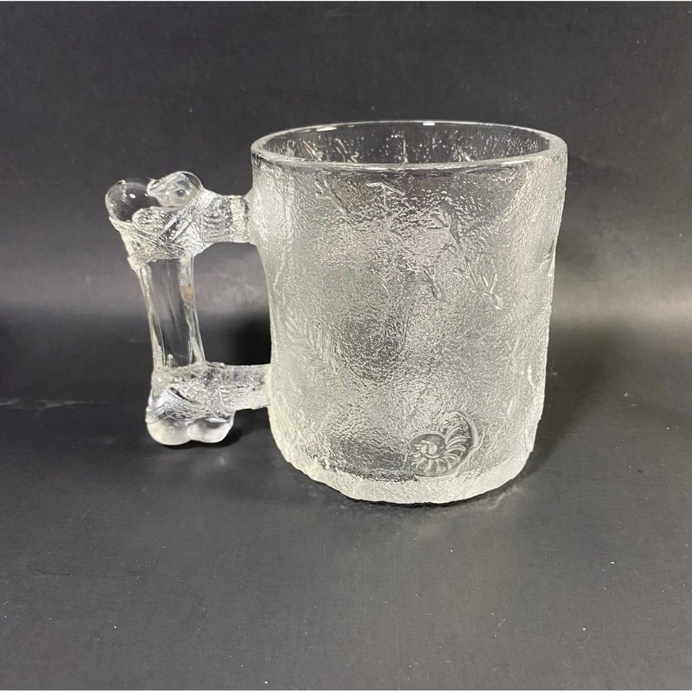1993 McDonald's Flintstones Frosted Glass Mugs Set of 2 – Fred & Barney – VGC - Picture 12 of 12